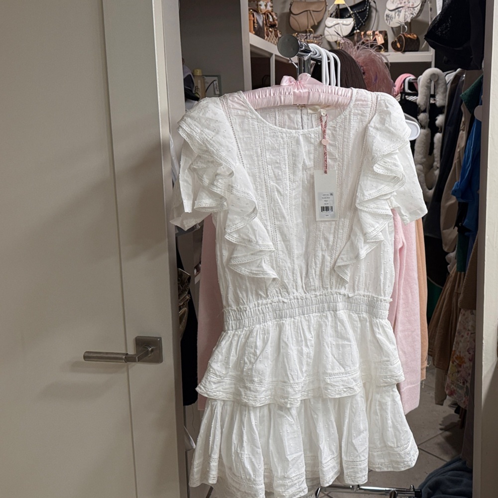 LoveShackFancy White Natasha Dress - Picture 3 of 4